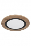GLOBO LIGHTING LED lubinis &scaron;viestuvas &raquo;LEA&laquo; LED-Modul Warmwei&szlig; Deckenlampe/Wohnzimmer/Schlafzimmer/modern/Holz
