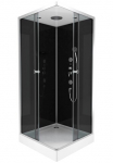 Marwell Komplettdusche &raquo;Black Suqare&laquo; rinkinys rinkinys 90 x 90 x 210 cm - Kampinės du&scaron;o durys