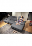 CALIA ITALIA Kampinė sofa &raquo;Toby Wing Komfortsofa der auk&scaron;čiausios kokybės bequem L-Form&laquo; su Sitztiefenverstellung F&uuml;&szlig;e in chrom gl&auml;nzend