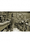 Papermoon Fototapetas &raquo;Motorradgarage&laquo;