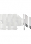 Tetzner & Jentzsch Tvora &raquo;Lexington 4&laquo; plastikas 80 cm hoch 6 Elemente dėl 1143 m su 7 Alu-Pfosten