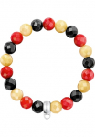 THOMAS SABO Apyrankė &raquo;Deutschland-Farben&laquo; su Aventurin Obsidian Koralle