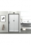 Sanotechnik Dusch-Schiebet&uuml;r &raquo;Elite Black&laquo; 118-122 cm plotis Soft Close Patentiert