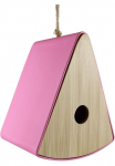 AM Design Ant Design Dekoratyvinė figurėlė &raquo;Vogelhaus "Pyramide" i&scaron; Bambus&laquo; in gelb pink arba gr&uuml;n