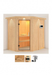 Karibu Pirtis &raquo;Swantje&laquo; rinkinys Ofen 36 kW Bio-Ofen externe Strg. easy