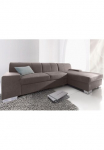 DOMO collection Kampinė sofa &raquo;Star zeitlose Formensprache eleganti&scaron;kas imitacija plotis 248cm L-Form&laquo; patogi su miegojimo funkcija