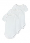 Name It Glaustinukė &raquo;NBNBODY 3P SS SOLID WHITE 4 NOOS&laquo; Rinkinys 3 Stk.