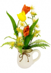 I.GE.A. Dirbtinė gėlė &raquo;Arrangement Tulpen&laquo; Ąsotis i&scaron; Keramik