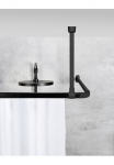 SCH&Ouml;NER WOHNEN-Kollektion Gražus WOHNEN-Kollektion Duschstangen-Deckenhalter &raquo;&raquo;Jete&laquo;&laquo; zur Stabilisierung der Winkelschiene Jete 57 cm i&scaron; Aliumininis