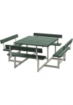 PLUS Garten-Essgruppe &raquo;&raquo;Picnic&laquo; Kombim&ouml;bel su 4 R&uuml;ckenlehnen&laquo; 1 Stk. dalys 224x224x76/45 cm