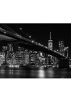 living walls Fototapetas &raquo;New York City Brooklyn Bridge&laquo; Motiv | abstrakt | naturalistisch glatt Skyline Tapetai Br&uuml;cke fototapetas Wohnzimmer Tapeten Flur Design imitacija