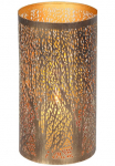 Ambiente Haus Kerzenlaterne &raquo;Stumpenkerzenhalter Walddesign auk&scaron;tis ca. 16 cm&laquo; i&scaron; pulverbeschichtetem metalas
