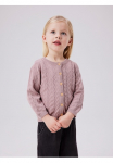 Name It Megztinis &raquo;NMFBANNI dėl M&auml;dchen su Ajour-Strick ir Rippb&uuml;ndchen&laquo; unifarben casual regular forma medvilnė apvalia i&scaron;kirpte