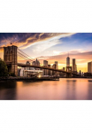 Papermoon Fototapetas &raquo;Bridge Brooklyn at Sunset&laquo; glatt