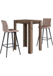 byLIVING Bargruppe &raquo;Essgruppe Nele kėdė Simone&laquo; rinkinys stalas su Barhockern 3 Stk. dalys baro kėdė baro staliukas