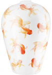 GILDE Stalinė vaza &raquo;Vase bauchig Neon wei&szlig; H. 30 cm&laquo;