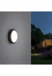 Paulmann LED Sieninis &scaron;viestuvas &raquo;IP44 180mm 3000K 15W 1050 lm 230V Grau Kunststoff&laquo; 1 Stk. Warmwei&szlig; Pakabinamas &scaron;viestuvas vintažinio stiliaus pakabinamas &scaron;viestuvas im Retro stilius &Oslash; 18 cm
