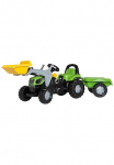 rolly toys&reg; Tretfahrzeug &raquo;Deutz 5115 G&laquo; traktorius su Trailer ir Įkroviklis