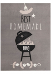 Primaflor-Ideen in Textil Durų kilimėlis &raquo;BBQ Grillunterlage HOMEMADE&laquo; rechteckig 5 mm auk&scaron;tis Grillmatte ideal kaip Apsauginis užtiesalas su Spruch rutschhemmend lengvai prižiūrimas
