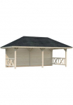 Palmako Medinė pavėsinė &raquo;Bianca 166 m&sup2; rinkinys 2&laquo; BxTxH: 588x300x323 cm
