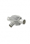 Hama SAT-kabelis &raquo;Antennen skirstytuvas Koax Stecker - 2 Koax Kupplungen Metall&laquo; Ausgang: F-mova 2x Eingang: Koaxial
