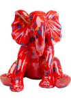 Kare Design Dekoratyvinė figurėlė &raquo;Deko figurėlė Elephant Dots raudona 18cm&laquo;