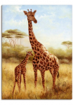 Artland Paveikslas ant drobės &raquo;Giraffe&laquo; Wildtiere 1 Stk. dalys ant Holzrahmen gespannt