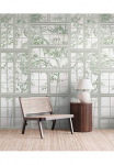living walls Fototapetas &raquo;THE WALL III langas Tapetai Motivtapete Bambukas Blattmuster&laquo; matinis glatt tapetai Bl&auml;tter dėl miegamojo kambario baldai K&uuml;che Wohnzimmer langas Design