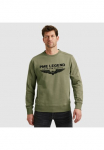 PME LEGEND Sportinio stiliaus megztinis &raquo;Crewneck soft terry with logo&laquo; su Logo ra&scaron;tas