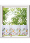 Weckbrodt Užuolaida &raquo;Akina&laquo; Schlaufen 1 Stk. dalys Bistro Voile ra&scaron;tuotas floral HxB 45x120cm Užuolaida užuolaida