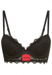 HUGO Underwear Liemenėlė &raquo;PUSH-UP RL LACE&laquo; su nėrinių Spaghettitr&auml;ger