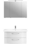 Saphir Vonios kambario baldų komplektas &raquo;6005 Sprint 2 vnt. rinkinys Keramik-Waschtisch su LED-Spiegelschrank&laquo; 2 Stk. dalys