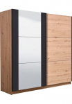 INOSIGN Spinta su stumdomomis durimis &raquo;Sardinia drabužių spinta su veidrodis FSC&reg;-zertifiziert&laquo; su Vidaus įranga 217x210x625cm ABS Schutzkanten