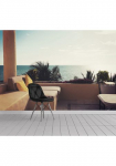 queence Fototapetas &raquo;Terrasse ant Meer&laquo; Meer | Motiv | ra&scaron;tuotas | mehrfarbig | realistisch glatt Wandpaneele selbstklebend Tapetai Sticker Sienos dekoracija XXL-Fotomotiv
