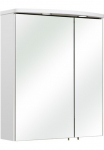 Saphir Badezimmerspiegelschrank &raquo;Spiegelschrank serija 3006 ir LED ap&scaron;vietimas 2 T&uuml;ren&laquo; Vonios spinta 60 cm plotis ir Steckdose ir Dūrų uždarymo sistema