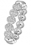 Firetti Žiedas &raquo;Schmuck Dovanų Silber 925 žiedas Pav&eacute; Beans&laquo; su Zirkonia (synth.)