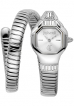 Just Cavalli Time Laikrodis &raquo;Signature Snake&laquo; ArmbanduhrDamenuhrEdelstahlbandPerlmutt-ZifferblattKristallsteine