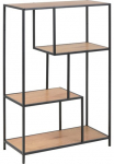 ACTONA GROUP Lentyna knygoms Metallgestell 3 lentyna ir asymmetrischen detalės auk&scaron;tis 114 cm