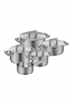 WMF Puodų rinkinys &raquo;Ultimate Cool+ Indukcinė Puodas rinkinys su Edelstahldeckel&laquo; rinkinys 9 Stk. dalys Cromargan&reg; Nerūdijančio plieno Rostfrei 18/10