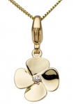 Firetti Pakabukas Blume &raquo;Schmuck Dovanų Gold 375 Grandinėlė Charmarmband Gold-Charm Blume&laquo;
