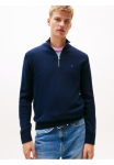 Tommy Jeans Tommy Džinsai Megztinis &raquo;TJM SLM ESS LIGHT &frac14; ZIP SWTR EXT&laquo; su Mar&scaron;kinėliai apvalia i&scaron;kirpte