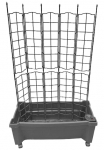 KHW Ažūrinė sienelė gėlėms &raquo;Calypso&laquo; BxTxH: 79x35x115 cm Lauko vazonas su ratukai ir Bew&auml;sserungssystem