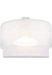 GLOBO LIGHTING LED Sieninis &scaron;viestuvas &raquo;BELINDA&laquo; LED-Modul 1 Stk. Tageslichtwei&szlig; Wandlampe/Glas opal/4000K/Flur/wei&szlig;