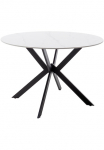 MCA furniture Valgomojo stalas &raquo;UBATE Vierfu&szlig;tisch&laquo; 1 Stk. dalys Keramik metalas wei&szlig; marmoriert dining table 4-6 asmenys