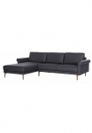Creation BY ROLF BENZ Kampinė sofa &raquo;CR.450 Designecksofa L-Form&laquo; porankiai Schnecke modern Landhaus plotis 262 cm Fu&szlig; Nussbaum