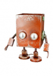 Casablanca by Gilde Vazonas &raquo;&Uuml;bertopf Roboter Robotic rostbraun H. 375 cm&laquo;