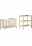 Vipack Babym&ouml;bel-Set &raquo;Dino ist das ideale Start rinkinys dėl Ihr Kind i&scaron; massiver Buche&laquo; 2 Stk. dalys lovytė kūdikiui u. vystymo lentyna ir patogi in 3 spalvos erh&auml;ltlich