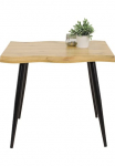 HELA Stalas &raquo;GABI IV&laquo; Baumkantenoptik (Face Up) 90x90 cm praktisch dėl nedidelis R&auml;ume