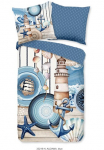 hip Patalynės užvalkalai &raquo;Aldiana&laquo; 2 Stk. Mako-Satin Užtrauktukas Wendeoptik Mandala Maritim Blau