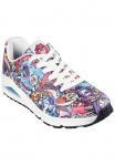 Skechers Sportbačiai &raquo;UNO - COLOR DOODLE&laquo; Sportbačiai platforminiu padu Suvarstomi batai Retro Sportbačiai su einzigartigem ra&scaron;tas